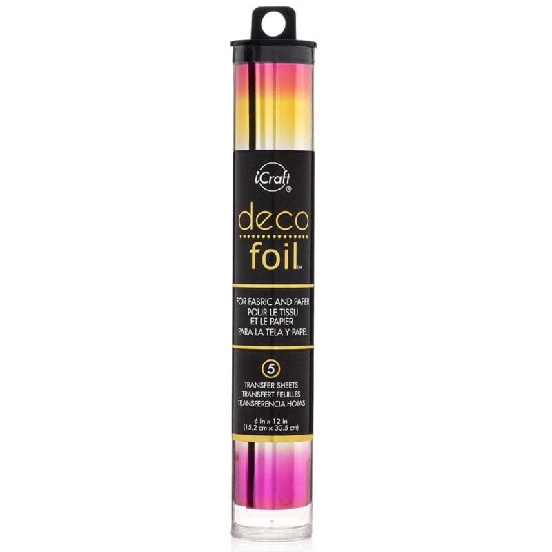 HeatnBond Deco Foil feuille transfert Summer Rainbow 5 feuilles
