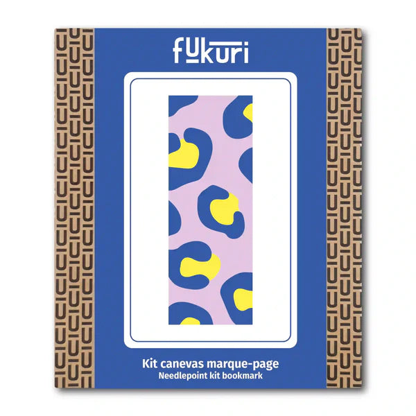 Fukuri kit canevas marque-page Léopard avec fils-aiguille