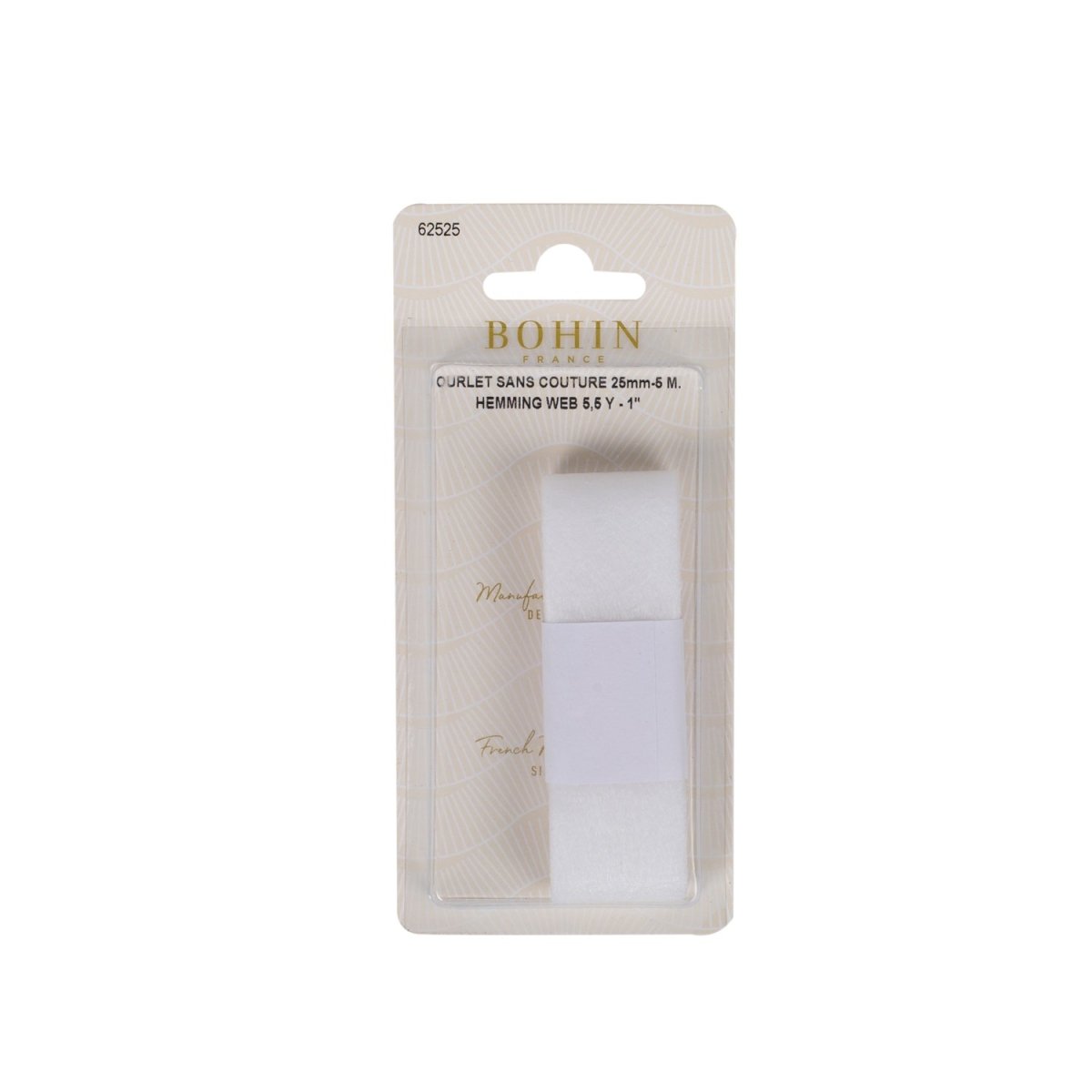 Bohin Colles ruban ourlet sans couture 5 m x 25 mm