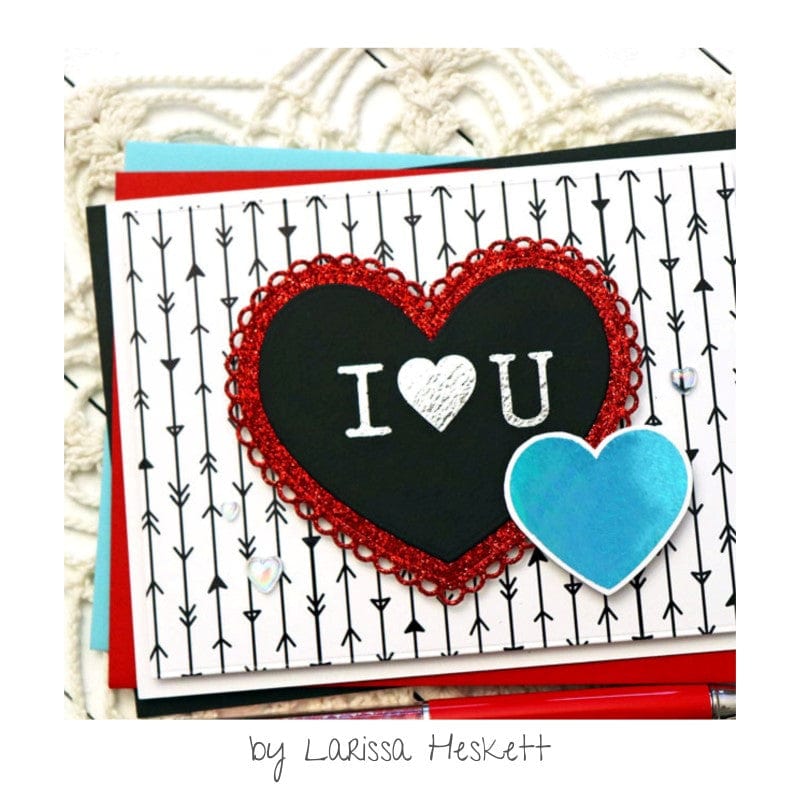 Deco Foil Toner Card Fronts Love Struck cartes A2 coeurs