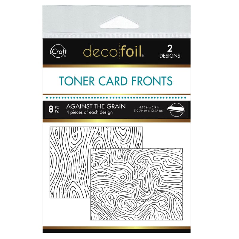 Deco Foil Toner Card Fronts Against the Grain 8 feuilles