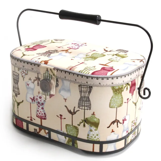 Dritz Sewing panier couture ovale grand floral