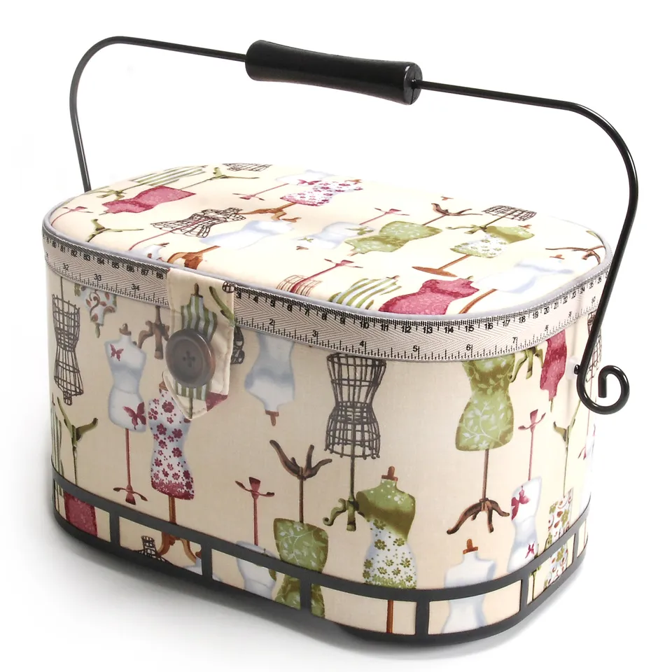Dritz Sewing panier couture ovale grand floral