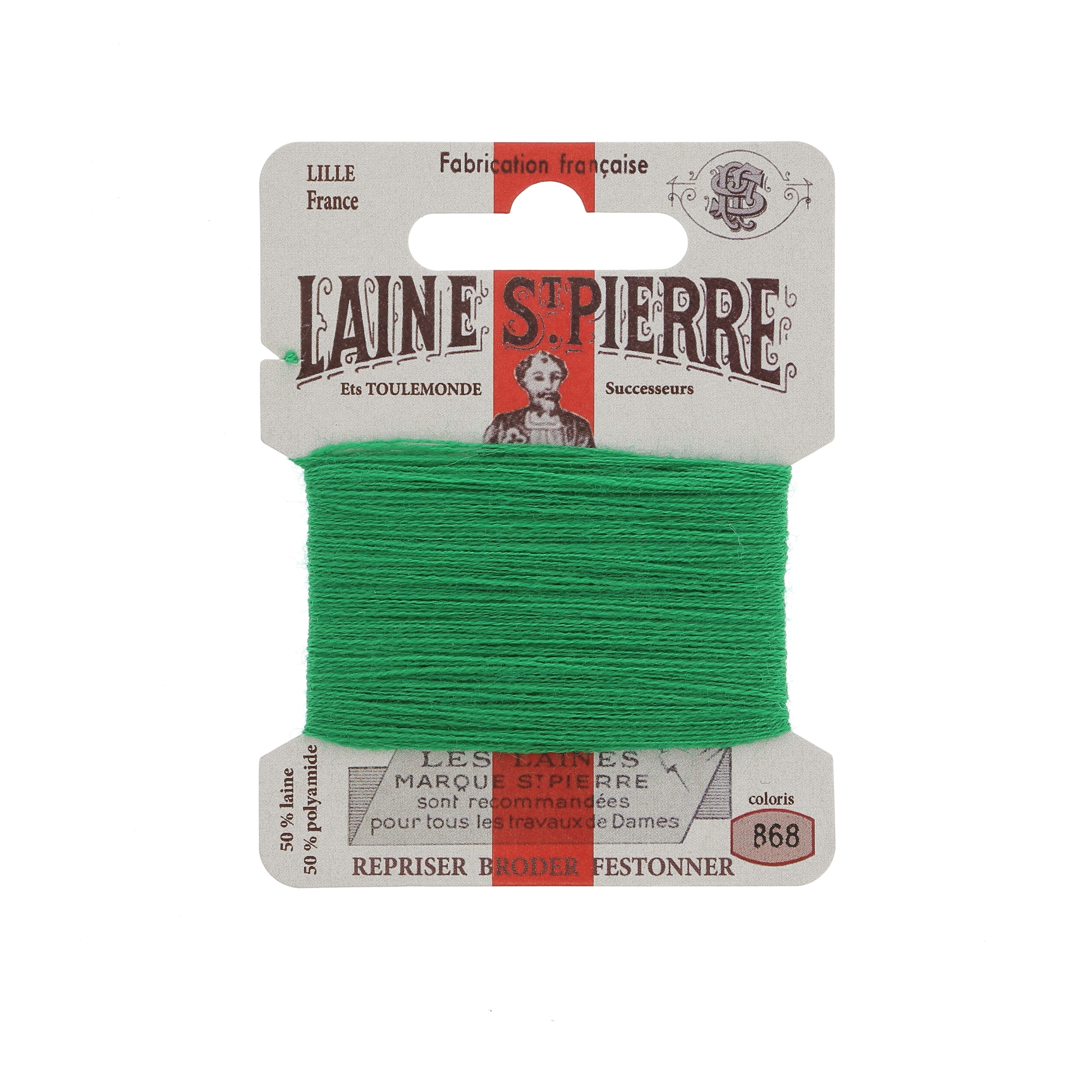 Fil Au Chinois Laine St Pierre fil broder vert laine