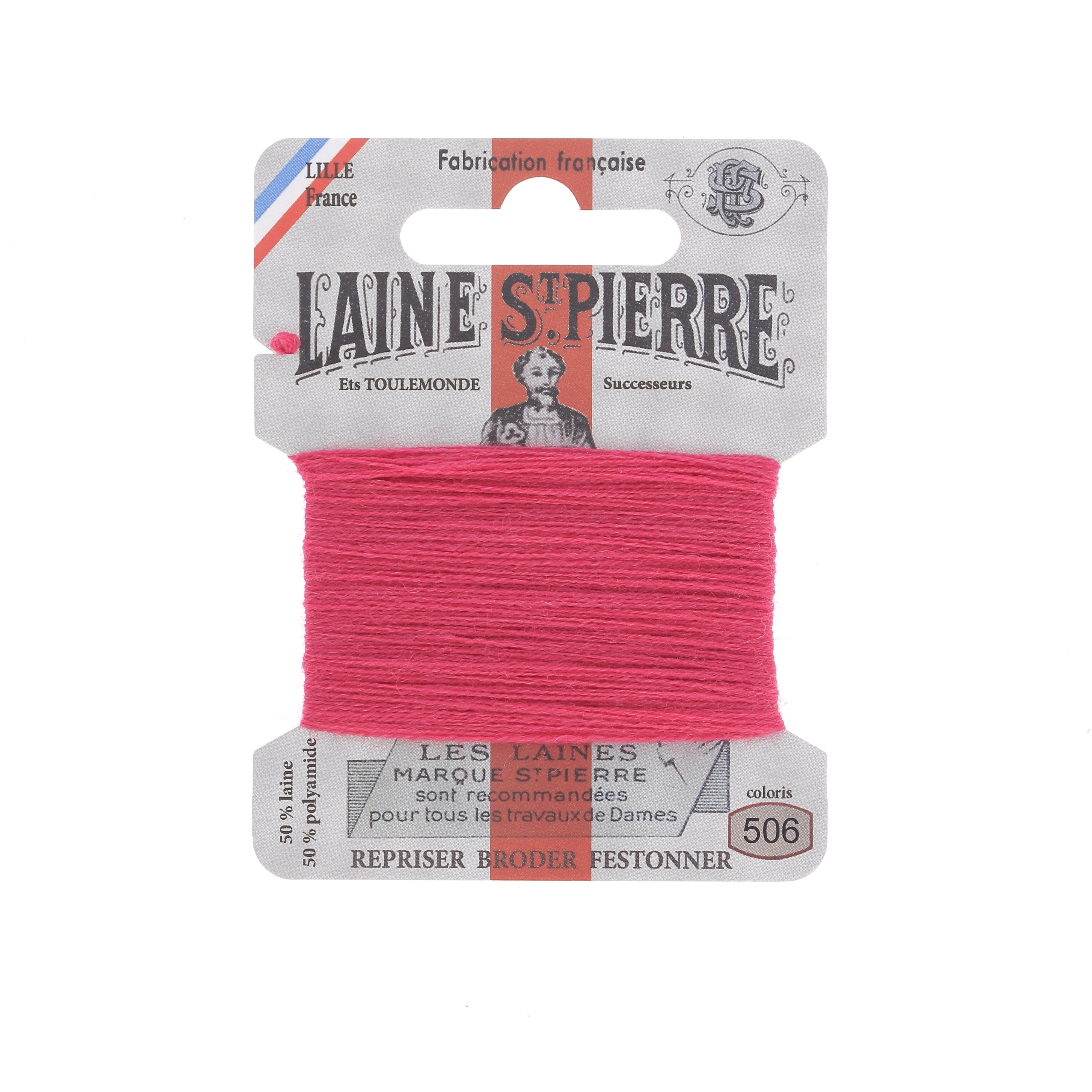 Bohin Laine St Pierre fil à broder Chair 565 laine