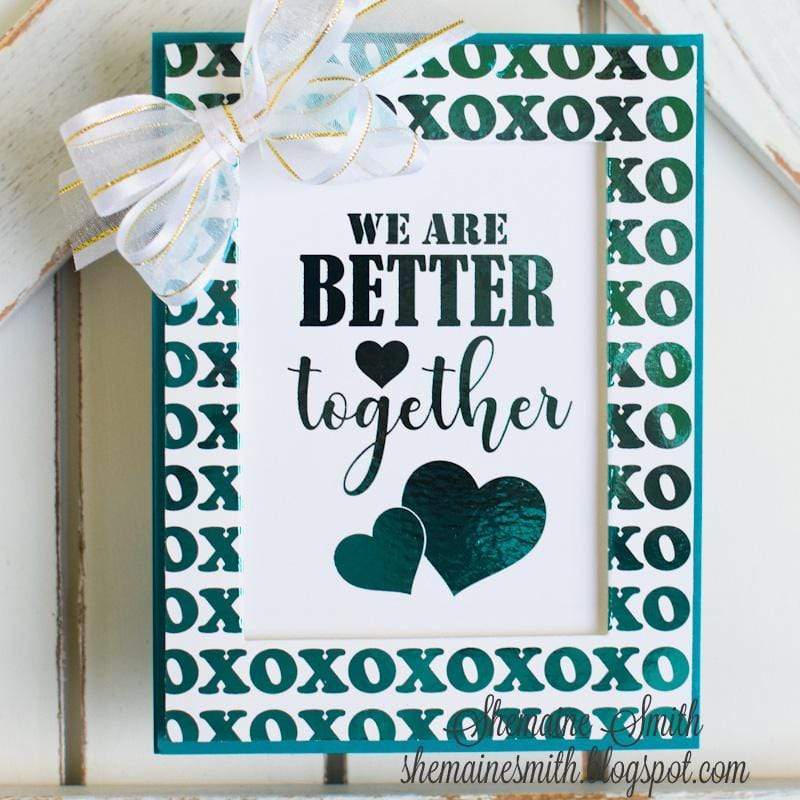 HeatnBond Gina K. Designs Foil-Mates papier foil Love and Kisses