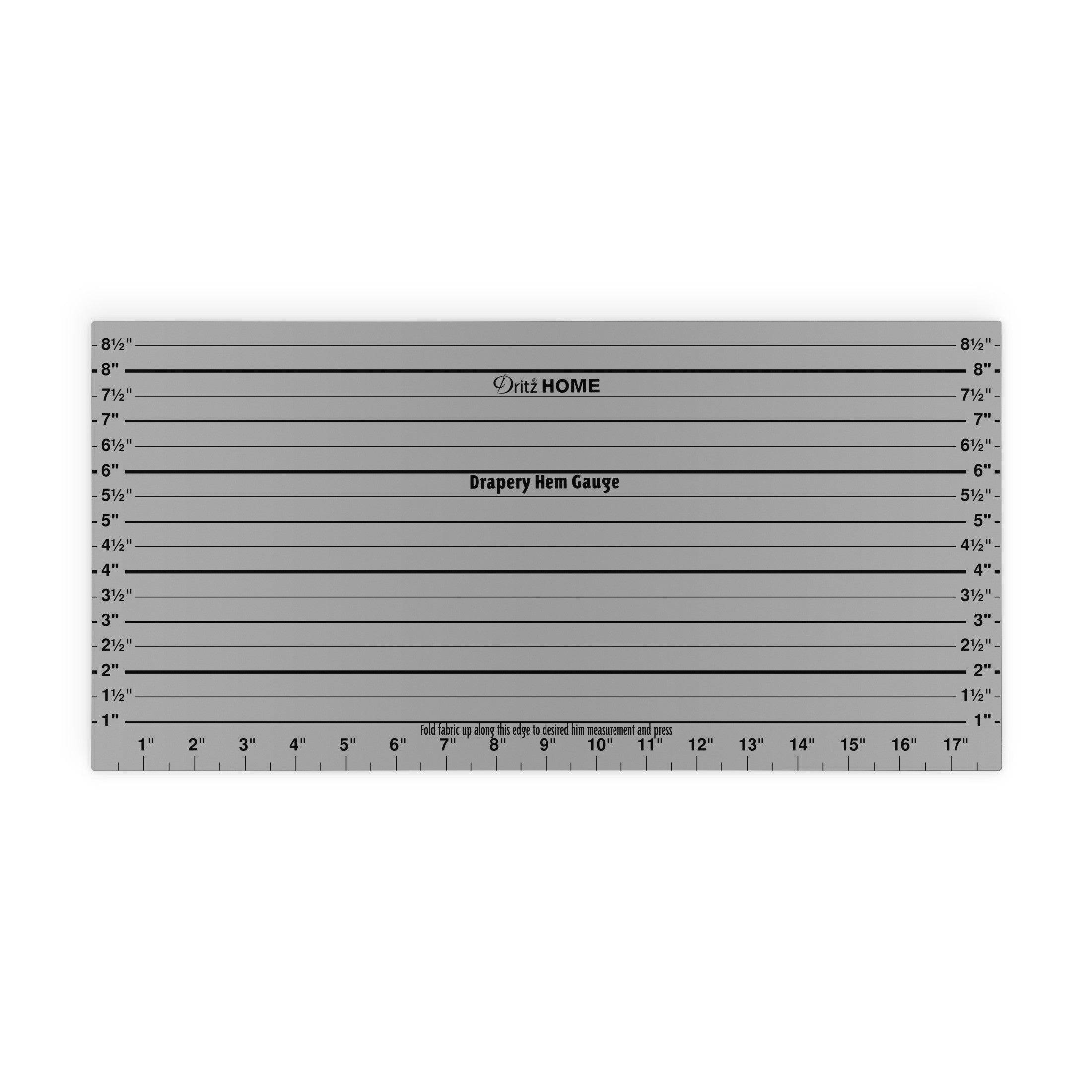 Prym Dritz Marking Drapery Hem Gauge règle ourlet 18x9