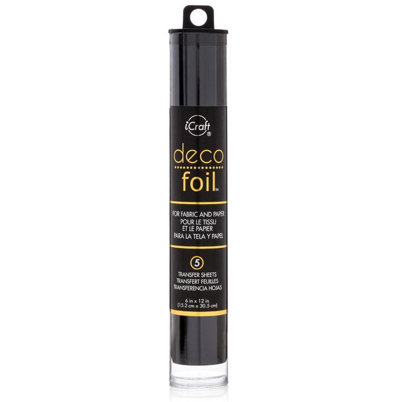 HeatnBond Deco Foil feuille transfert noir 15x30 cm 5 feuilles