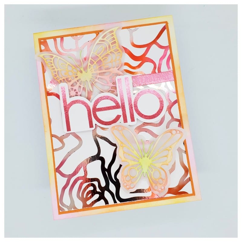 HeatnBond Deco Foil carte toner Bold Blooms A2 x8
