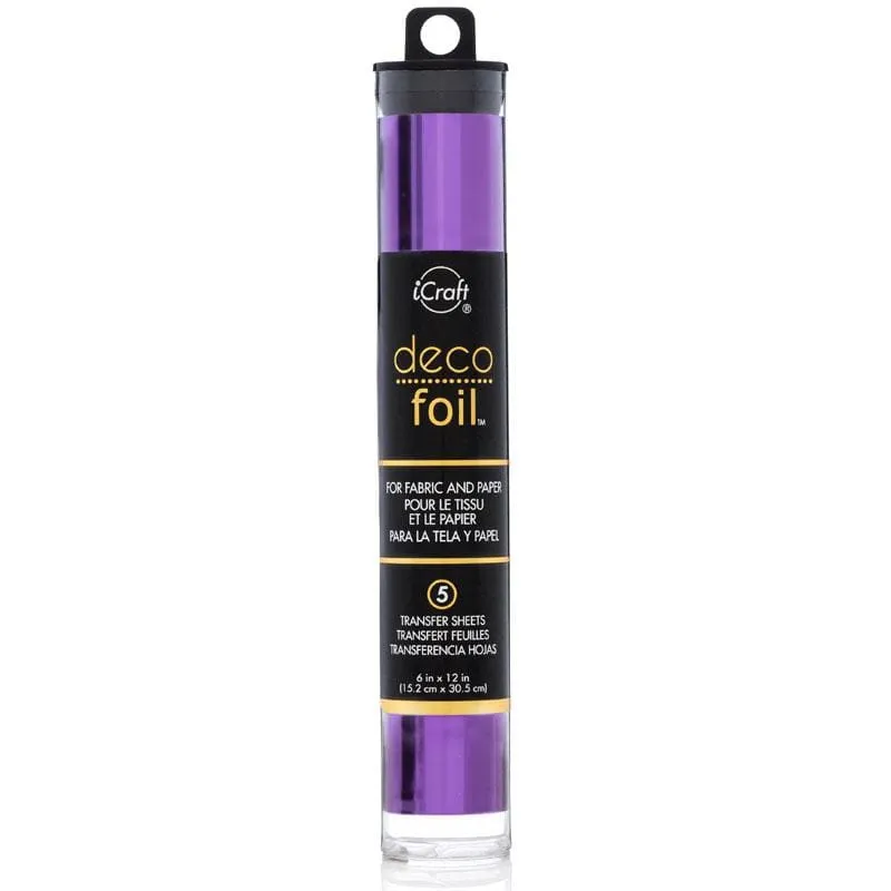 HeatnBond Deco Foil feuille transfert violet 5 feuilles