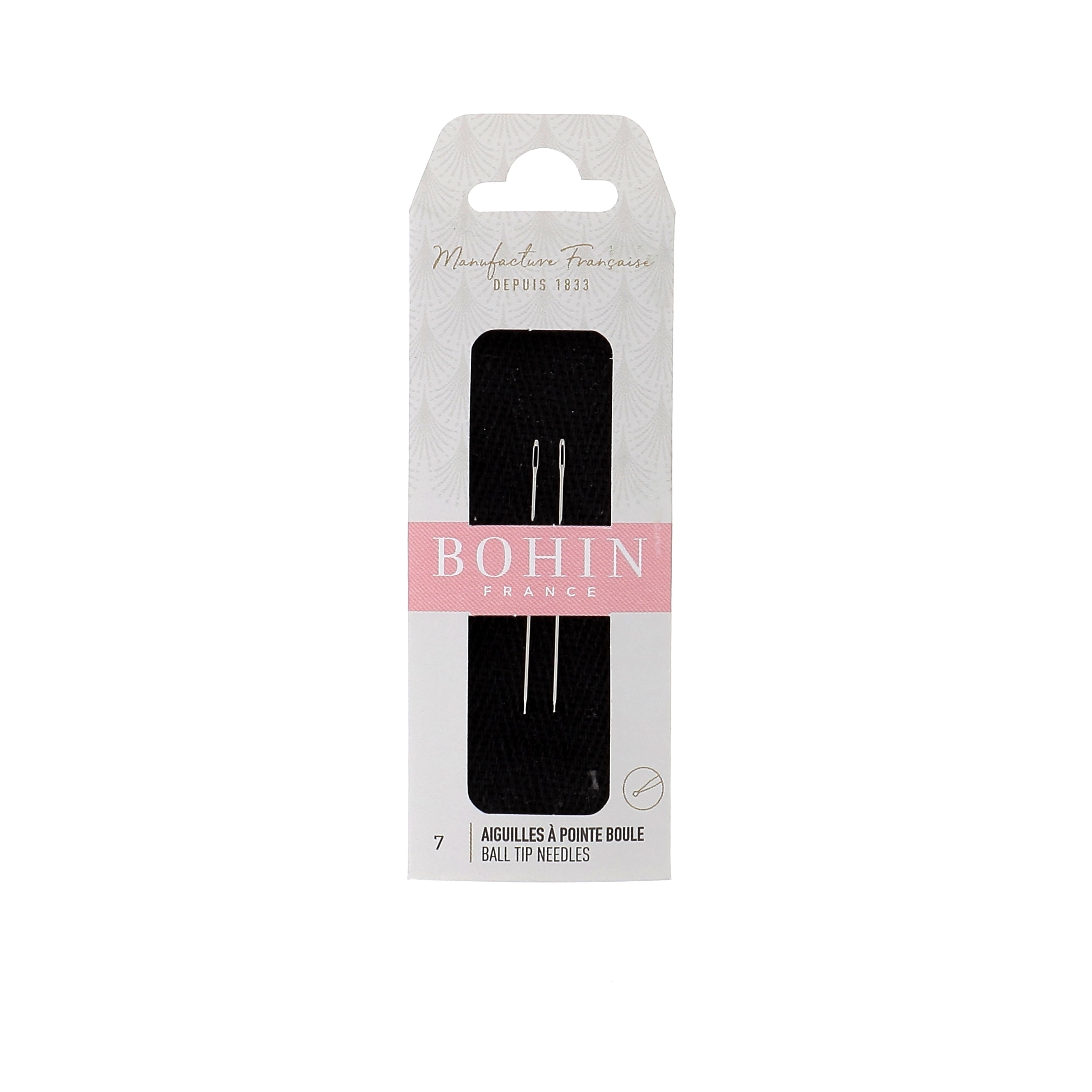 Bohin pointe boule aiguille broderie 40 mm x 0,70 mm