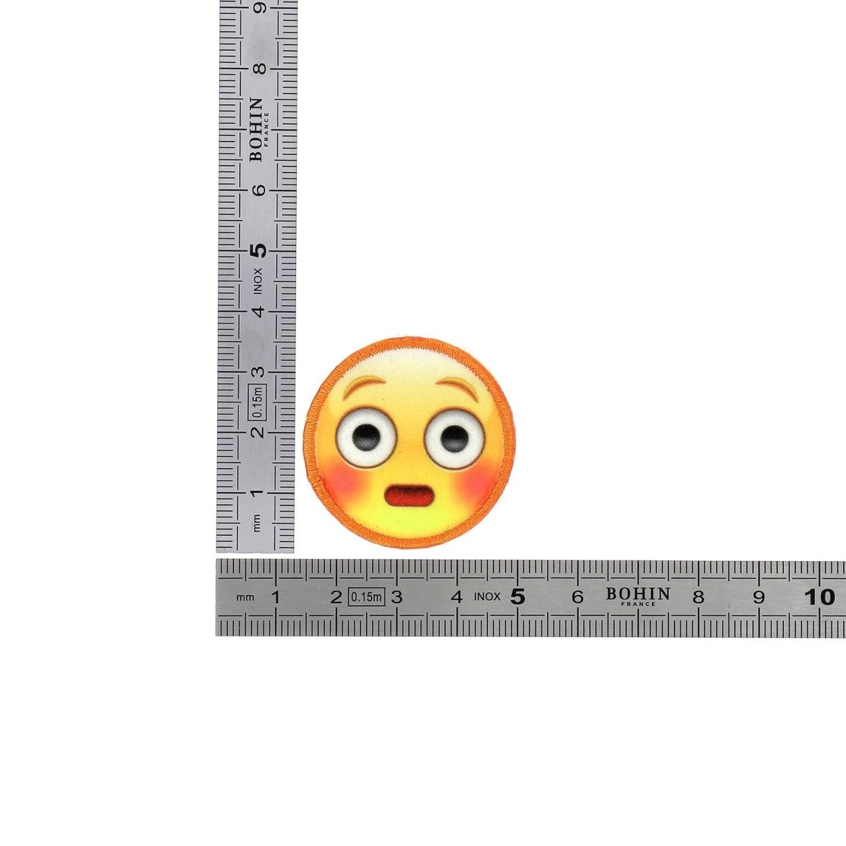 Bohin Patch thermocollant emoji MDR réparation vêtement