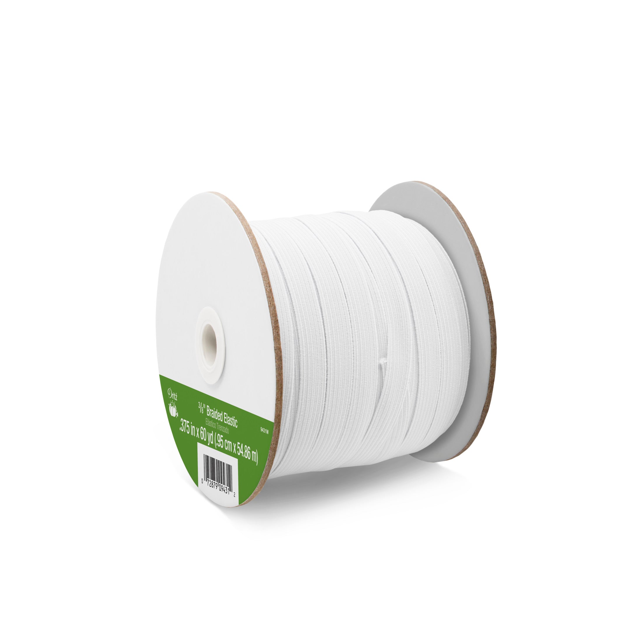 Dritz Élastique tressé blanc 10 mm 5,5 m couture