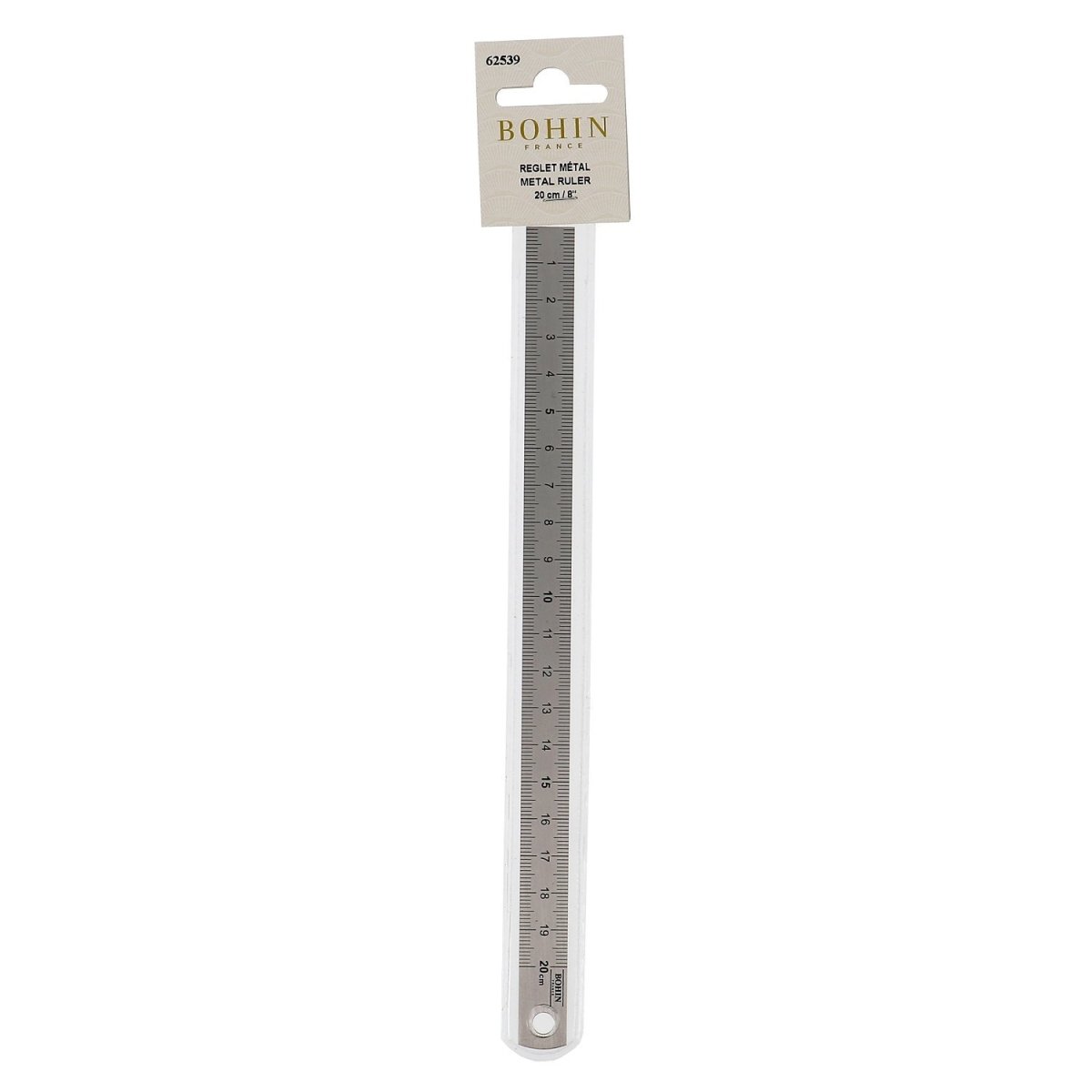 Bohin Mesure Règle Métal 30 cm – Réglet Couture Double Graduation