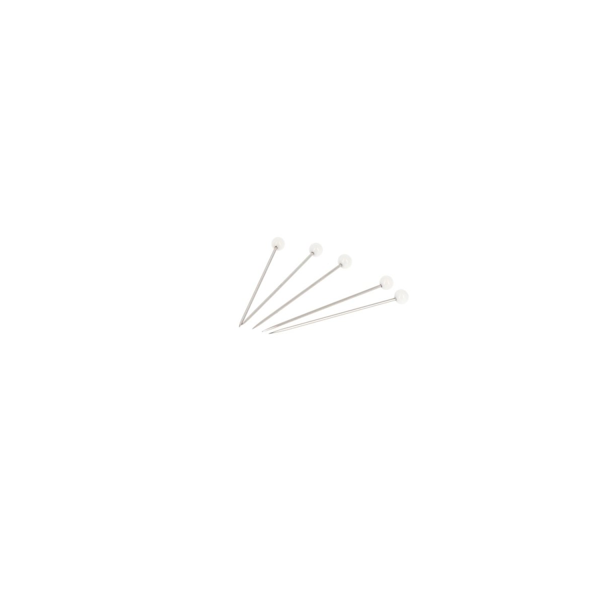 Bohin M7 épingles tête verre blanc 30 mm 80 pièces