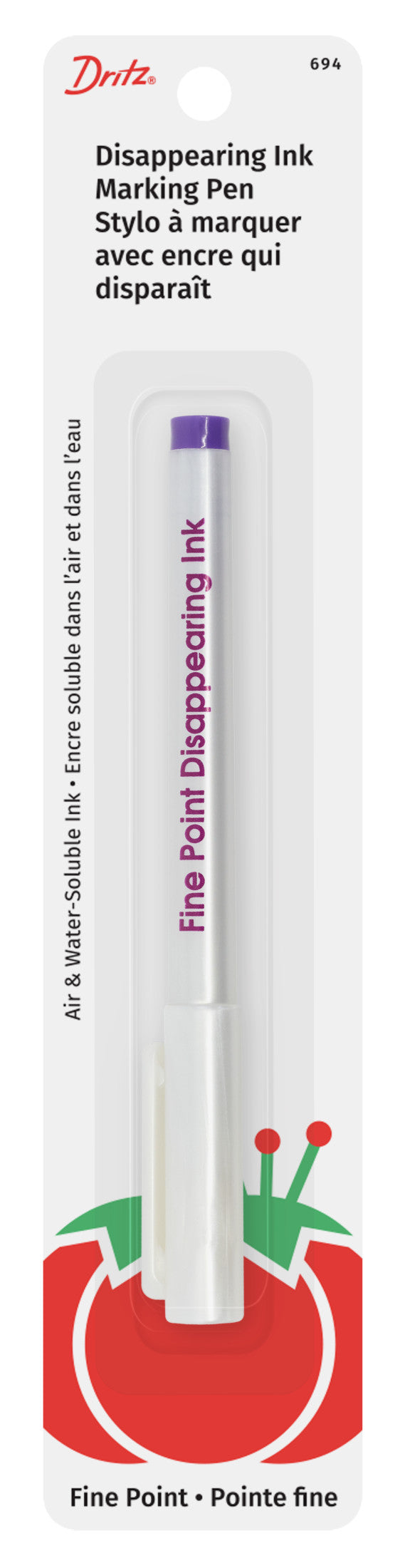 Dritz 694 Feutre Effaçable Violet Pointe Fine Tissu