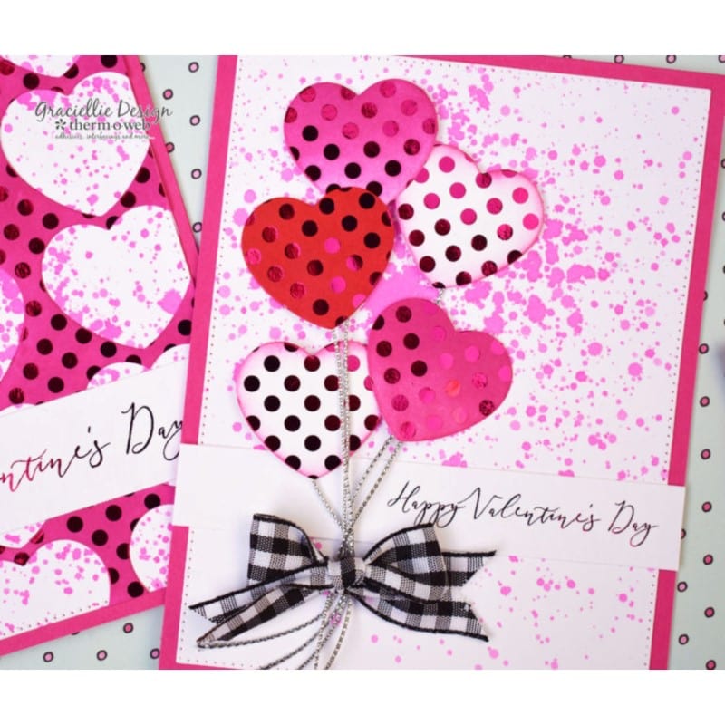 HeatnBond Gina K. Foil-Mates papier foil Polka Party 10 feuilles