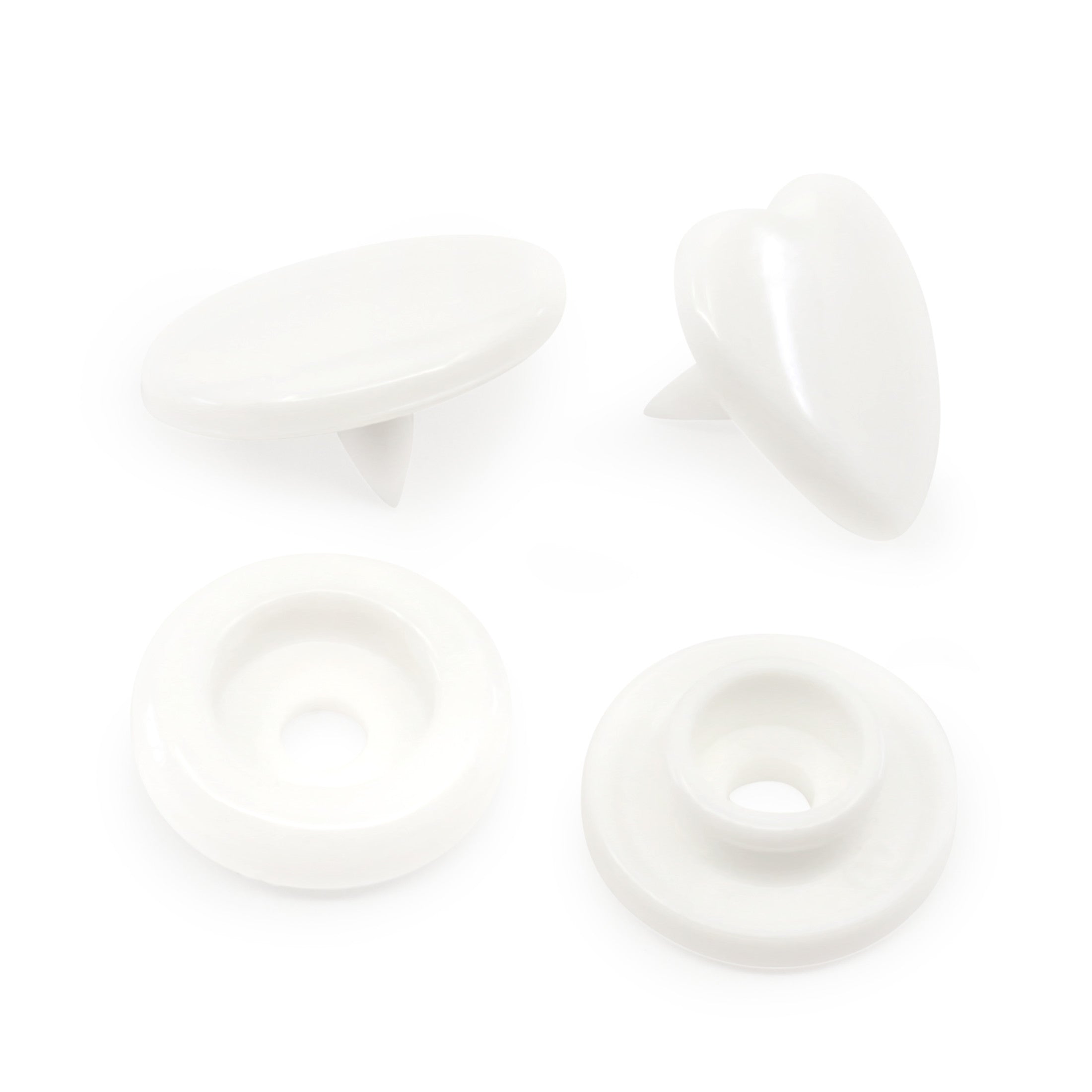 Dritz Boutons Pression Cœur Rouge Plastique 12 pcs