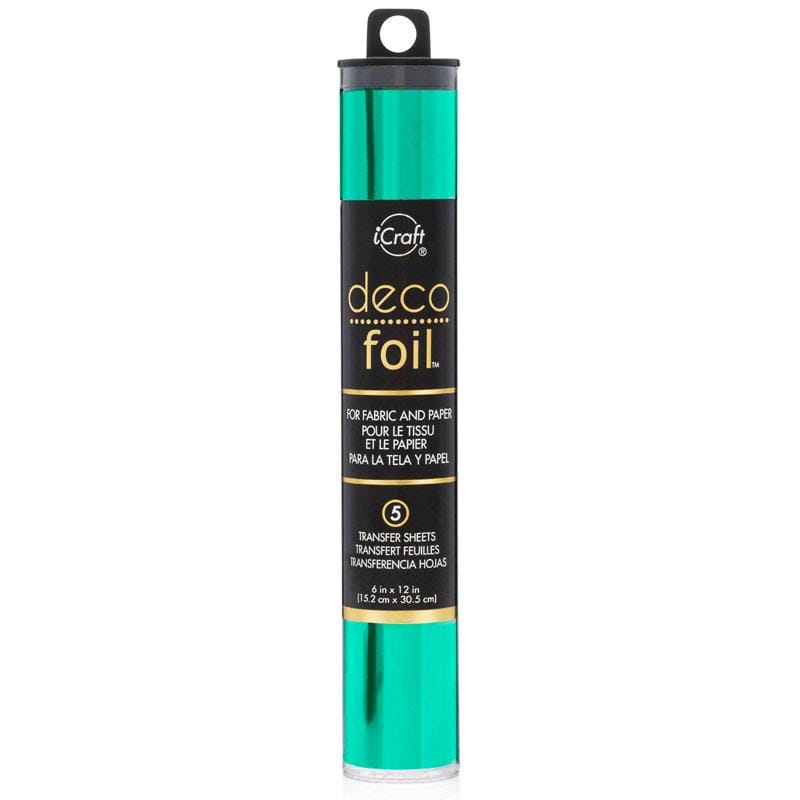 Deco Foil Transfer Jade feuille foil 5 feuilles effet métallique