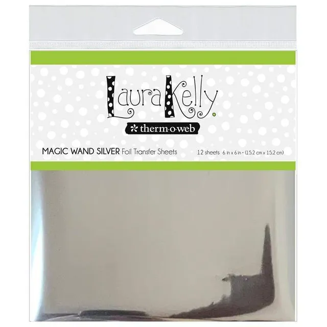Laura Kelly feuille transfert Magic Wand Silver 12 feuilles argent