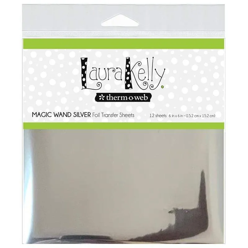 Laura Kelly feuille transfert Magic Wand Silver 12 feuilles argent