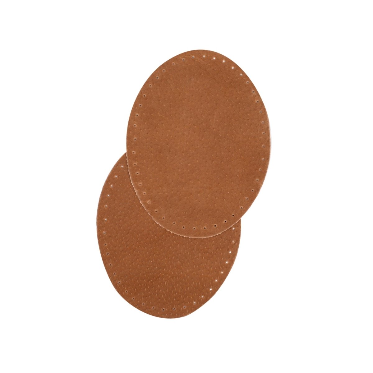 Bohin Renforts Coudes Genoux Cuir à Coudre Tabac Paire