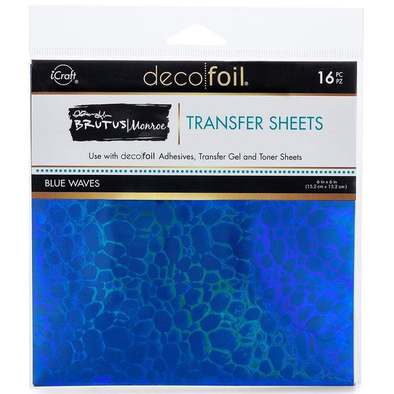 HeatnBond Brutus Monroe Foil transfert Blue Waves 16 feuilles