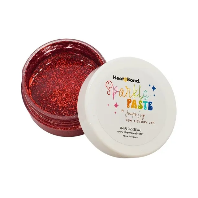 HeatnBond Sparkle Paste Fire Truck pâte pailletée rouge 25 ml