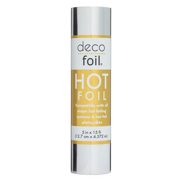 HeatnBond Deco Foil Hot Stamp Foil argent Silver rouleau 12,7cmx4,57m