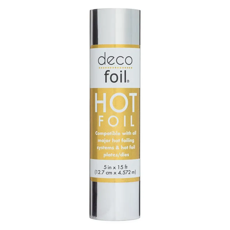 HeatnBond Deco Foil Hot Stamp Foil argent Silver rouleau 12,7cmx4,57m