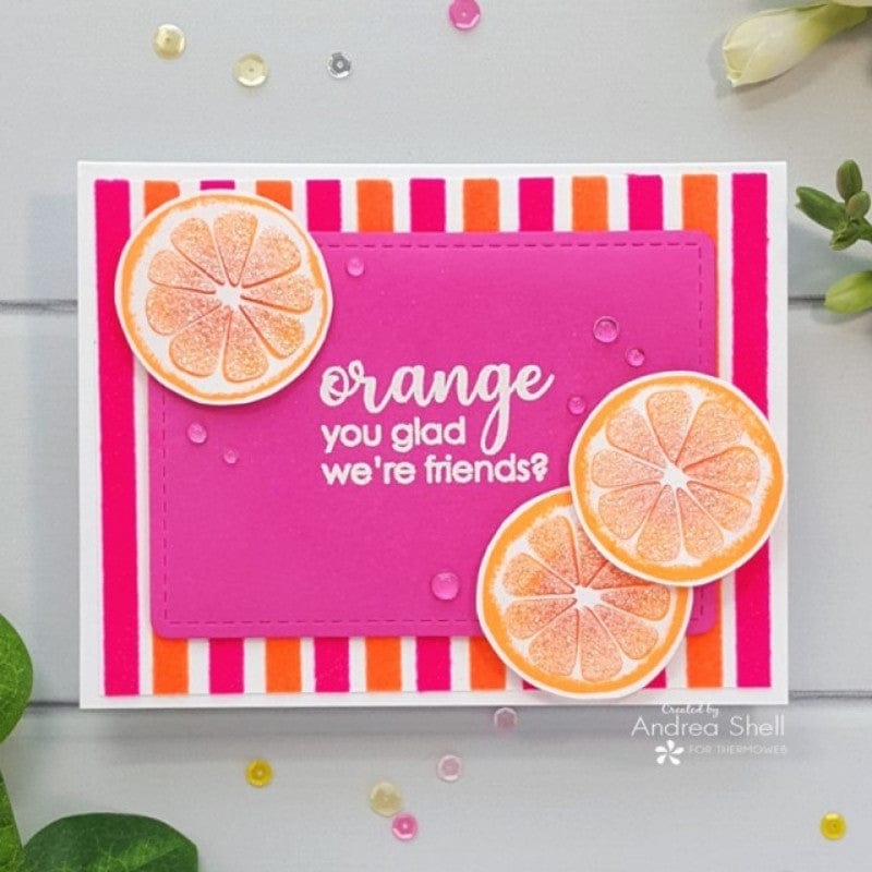 HeatnBond Rina K. Designs Flock feuille velours orange glow néon