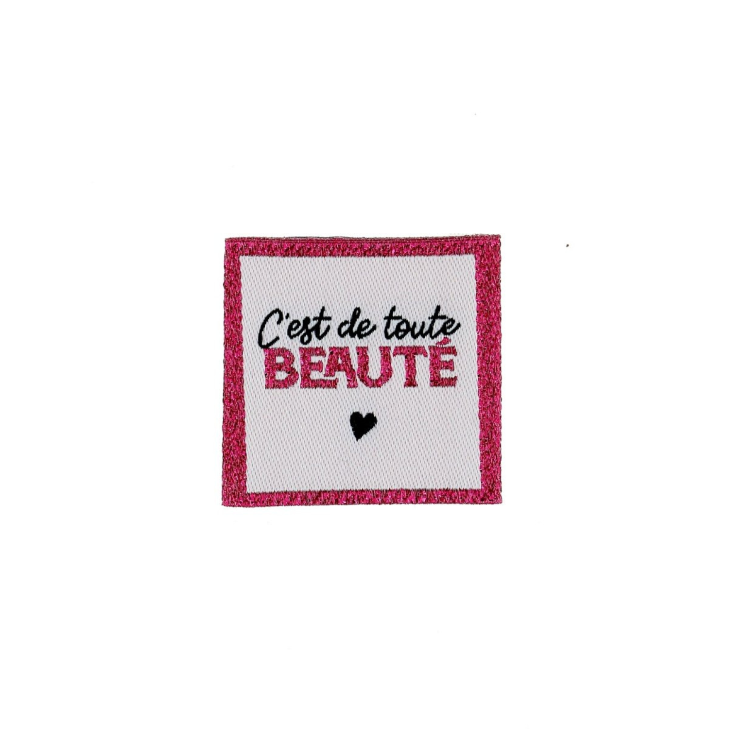 Bohin C'est de toute beauté étiquette 3,5x3,5 cm
