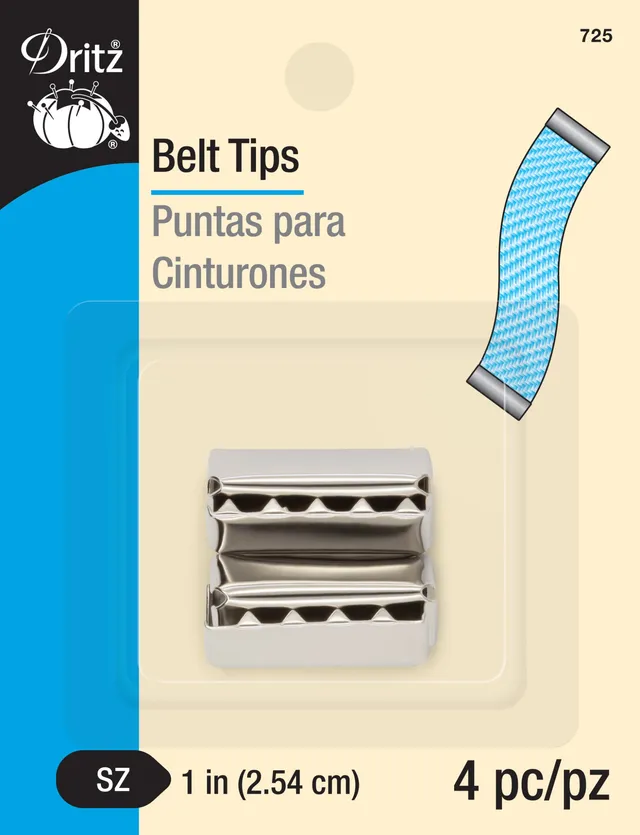 Dritz 725 embouts ceinture nickel 25 mm x4