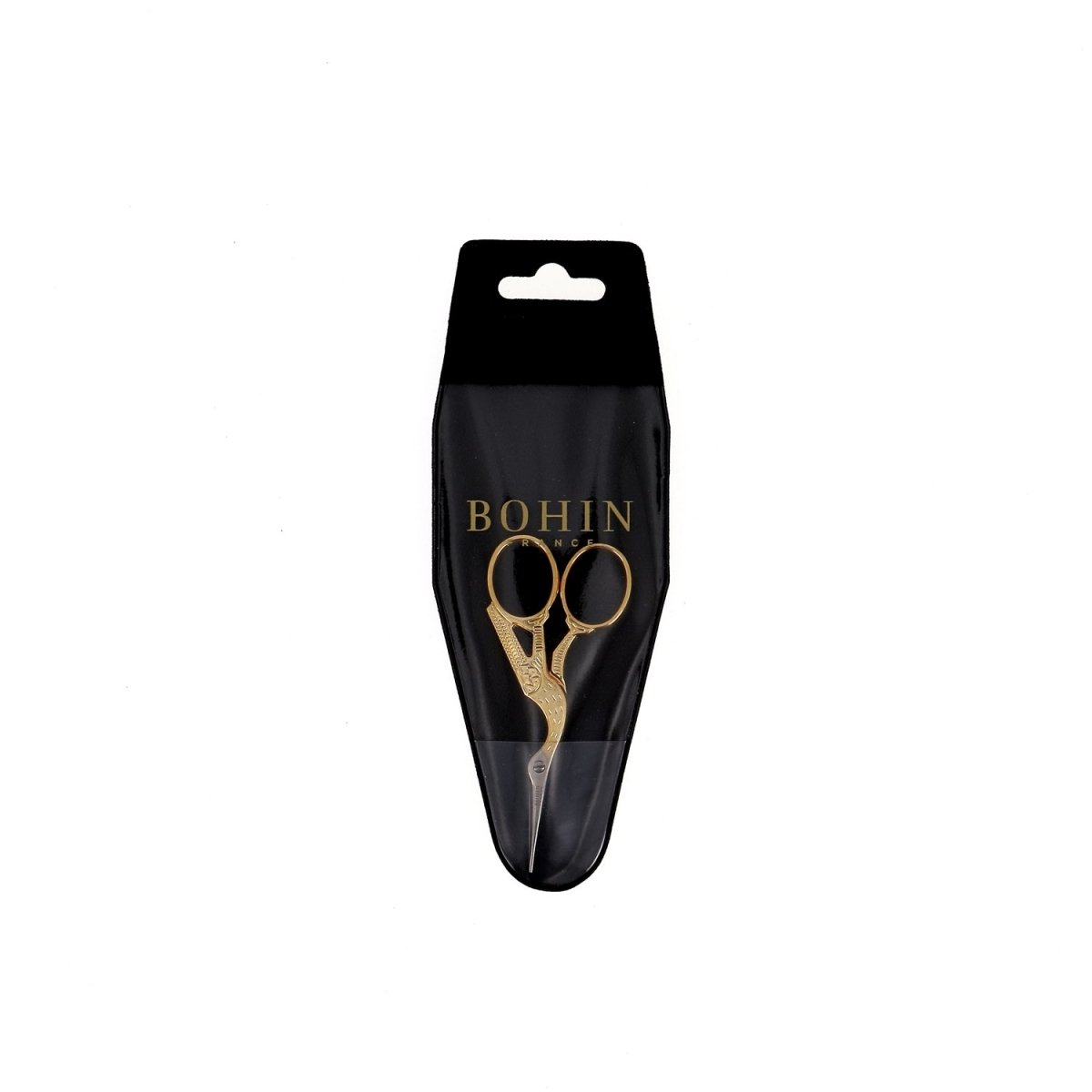 Bohin ciseaux broderie cigogne dorée acier 9 cm