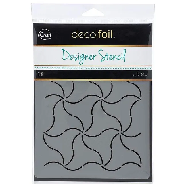 HeatnBond Deco Foil Pinwheels pochoir 15 x 20 cm