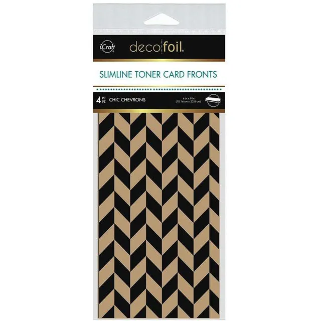HeatnBond Deco Foil Chic Chevrons carte toner kraft x4
