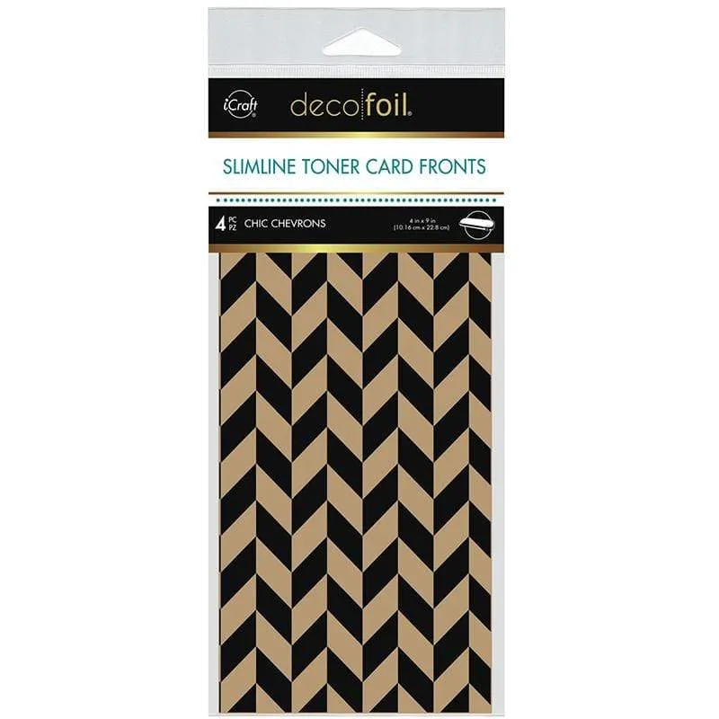 HeatnBond Deco Foil Chic Chevrons carte toner kraft x4