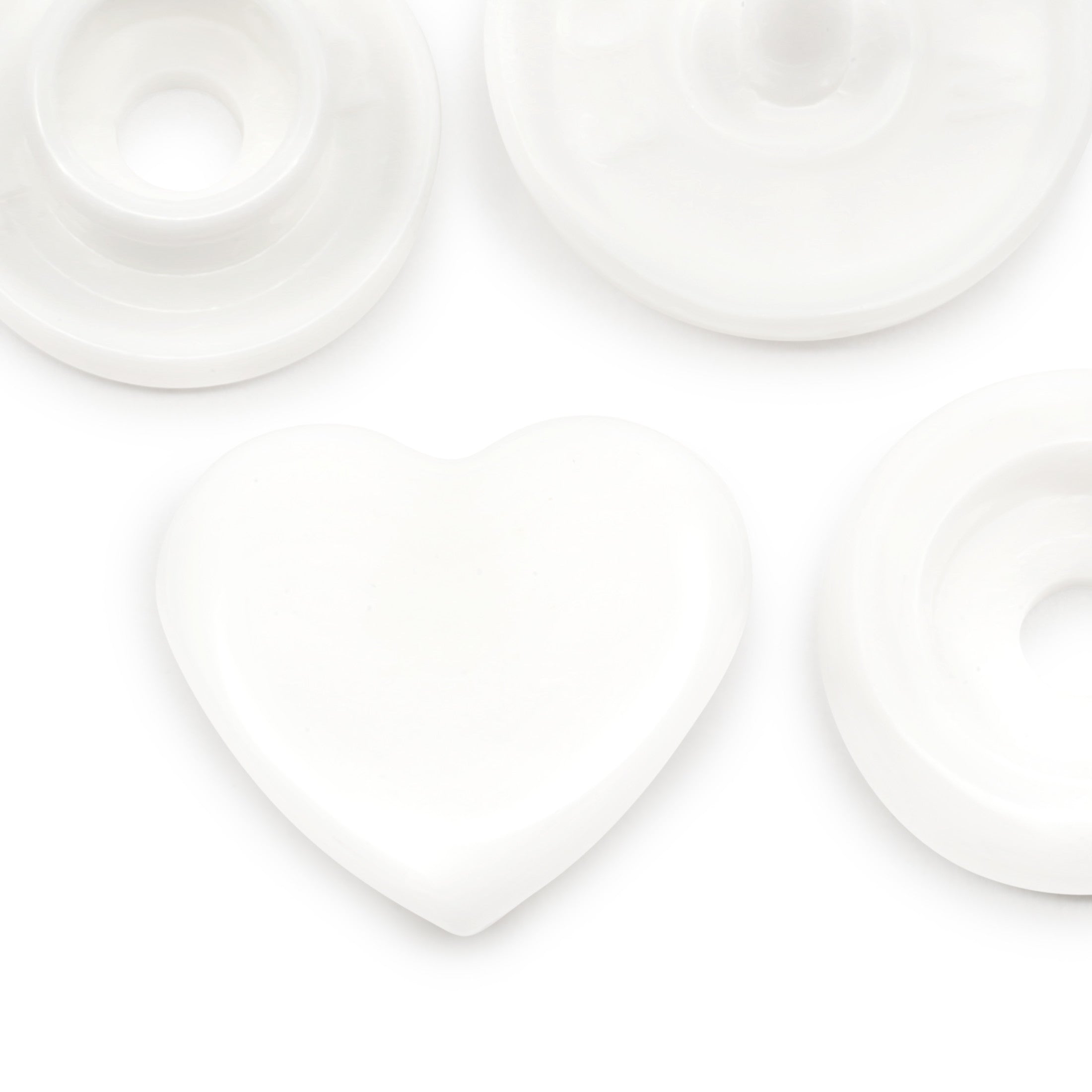 Dritz Boutons Pression Cœur Rouge Plastique 12 pcs