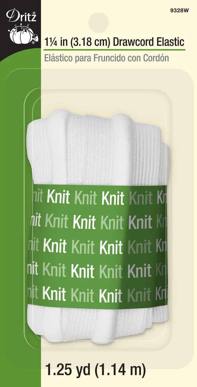 Dritz 9328W élastique cordon blanc 32 mm 1,14 m