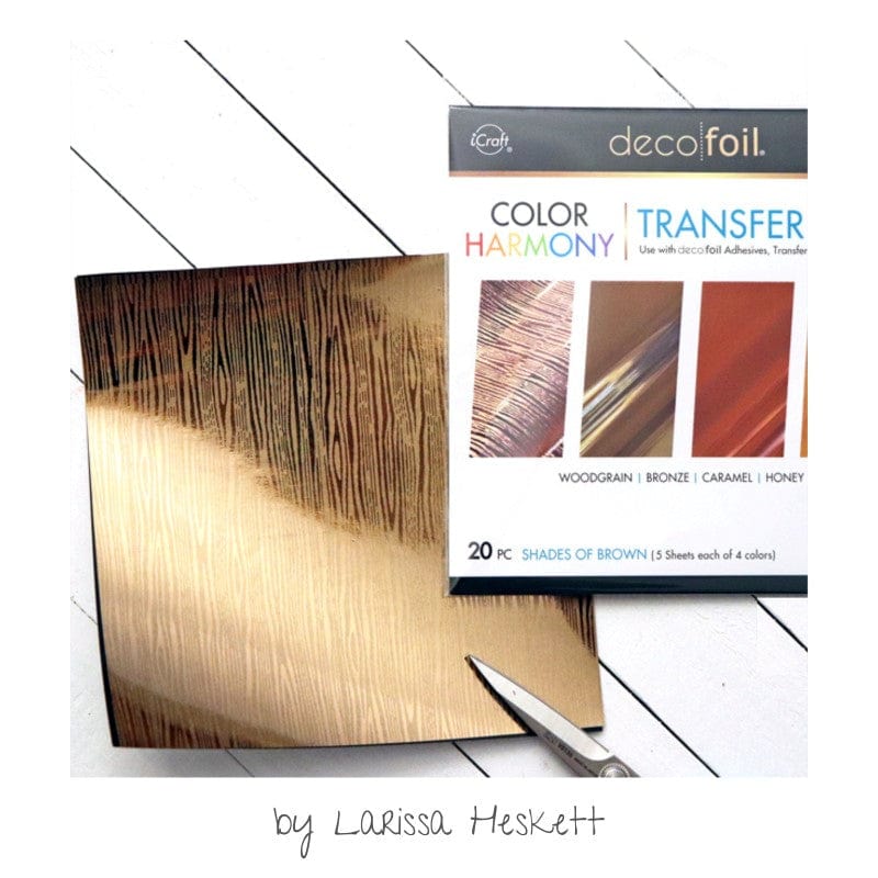 HeatnBond Deco Foil lot foil marron 20 pcs 15x15 cm