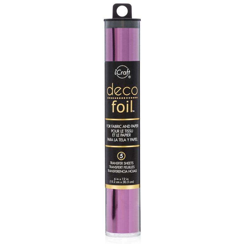 Deco Foil Transfer Foils Plum feuille transfert 5 pcs violet