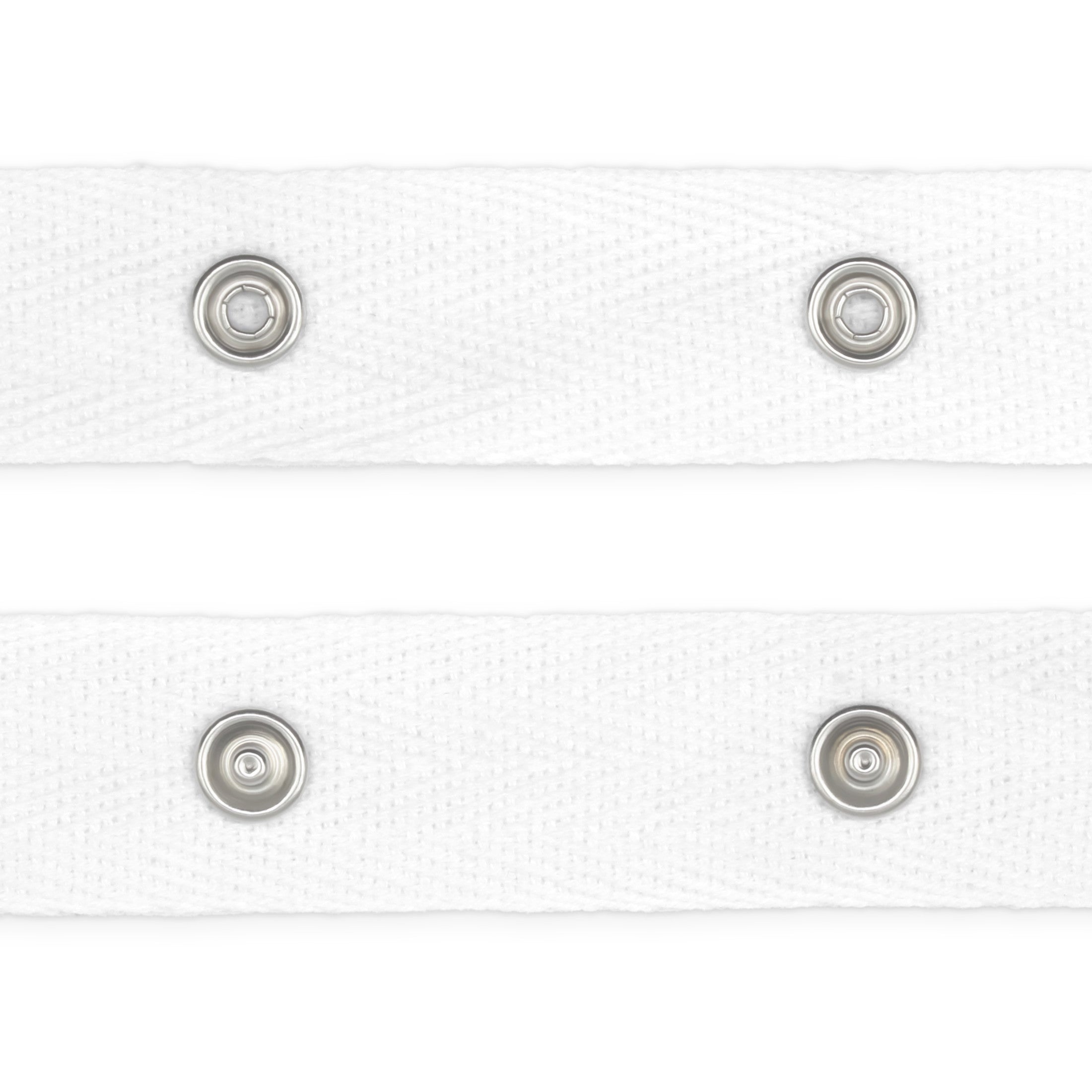 Dritz Fasteners ruban pression métal blanc 8 yd coton