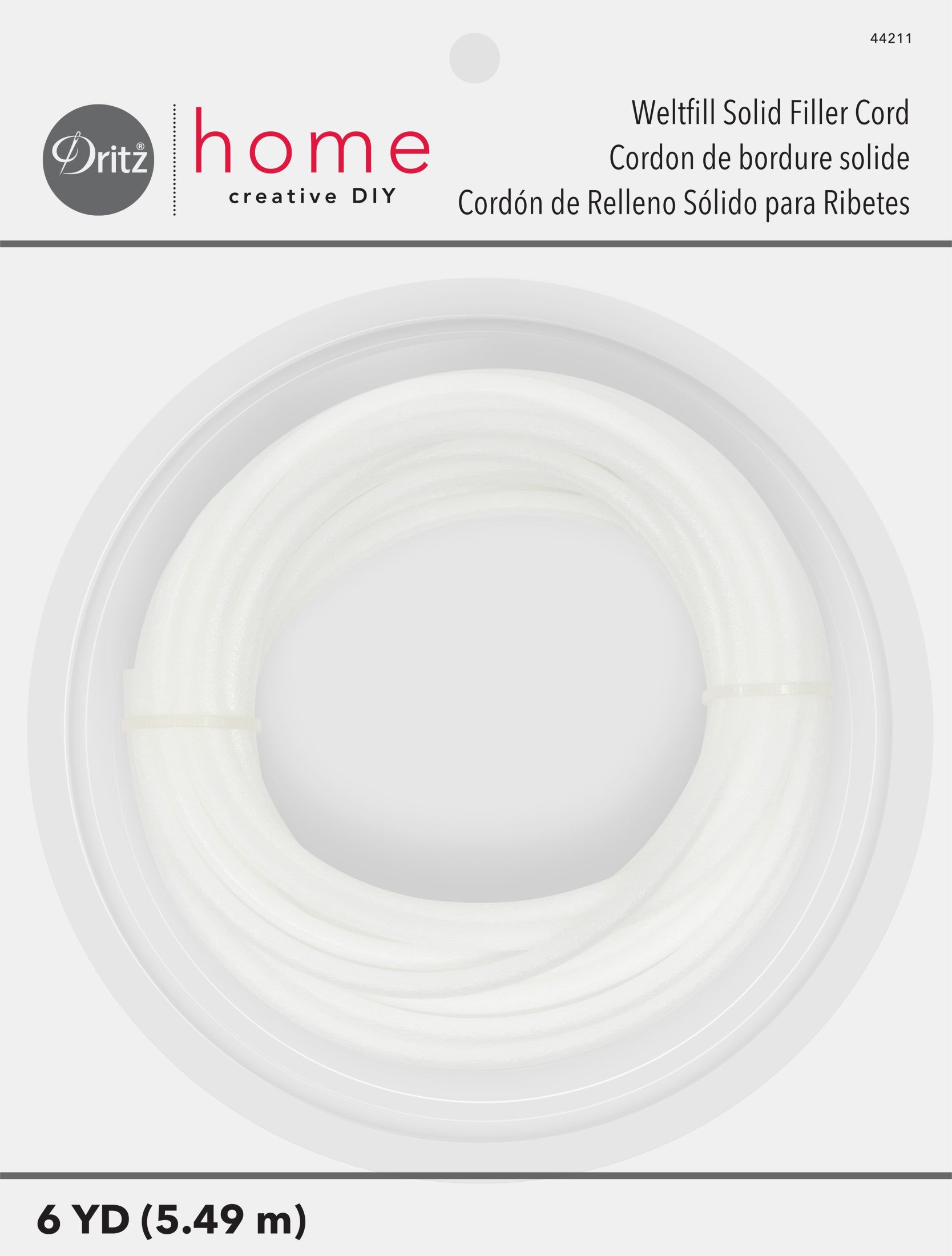Dritz Weltfill 44211 cordon passepoil blanc 6 yards