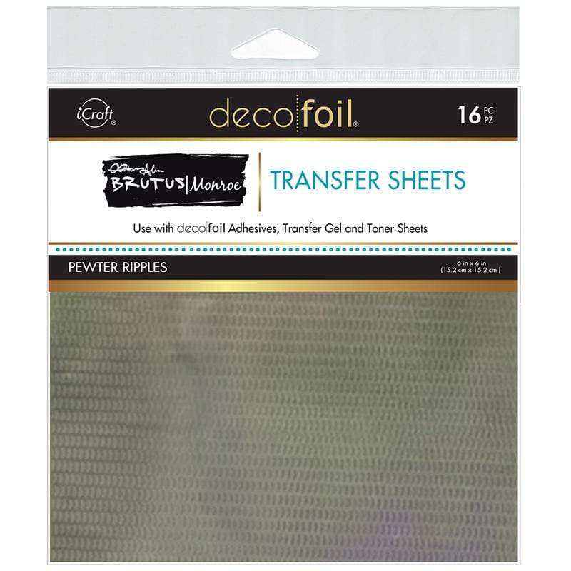 HeatnBond Brutus Monroe Pewter Ripples feuille foil 16 pièces