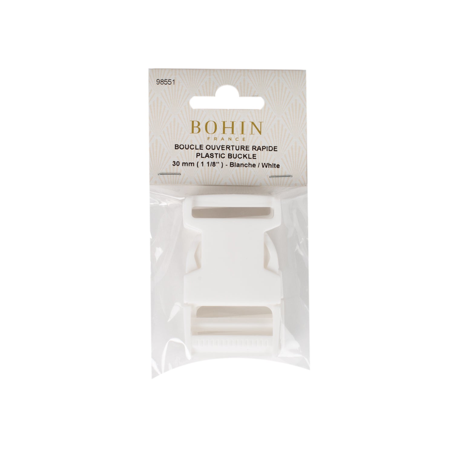 Bohin boucle ouverture rapide plastique sangle 20-30 mm