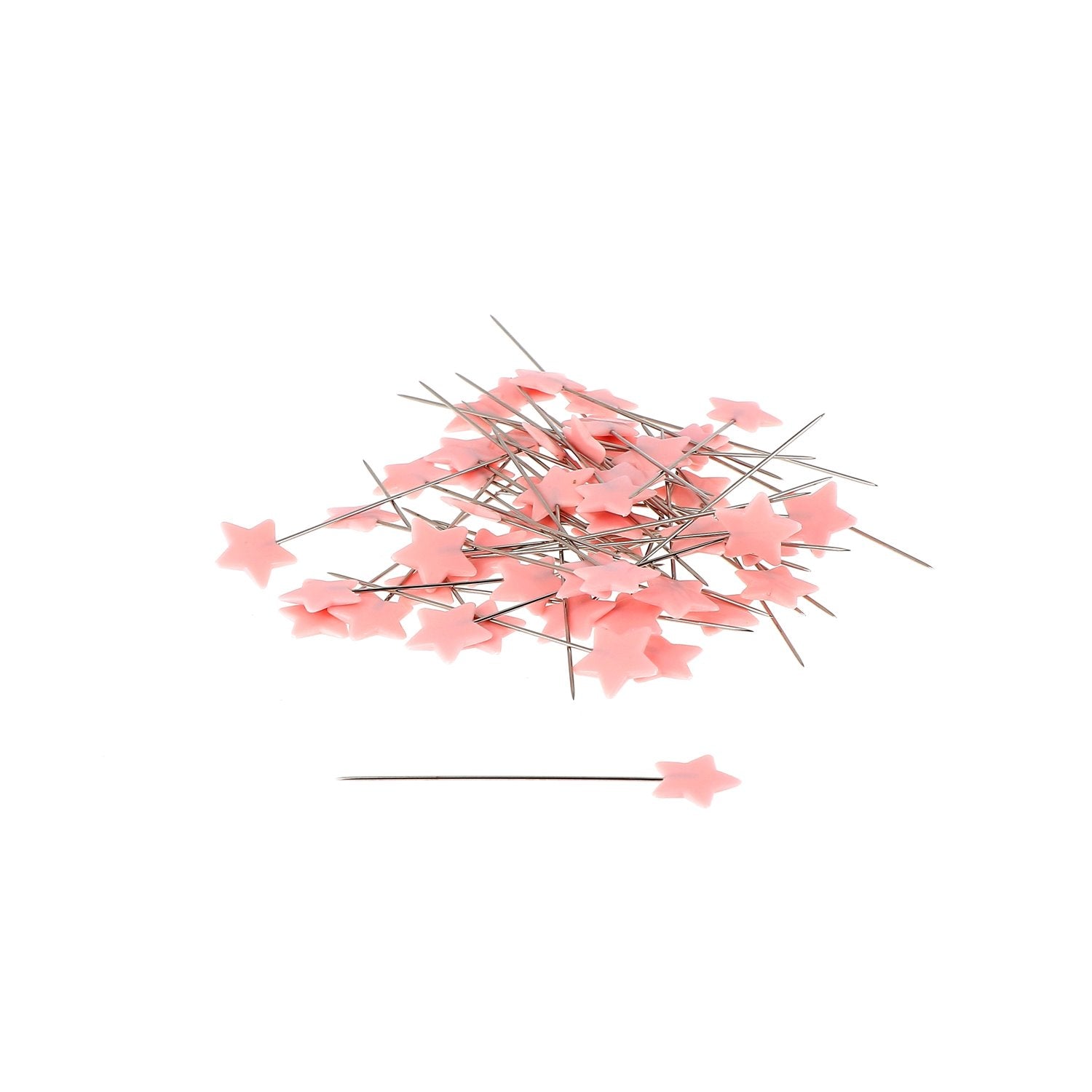 Bohin Épingles tête plastique rose Pastilles fuchsia boîte 100
