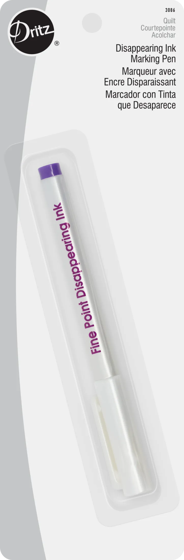 Dritz Marking stylo effaçable violet pointe fine tissu