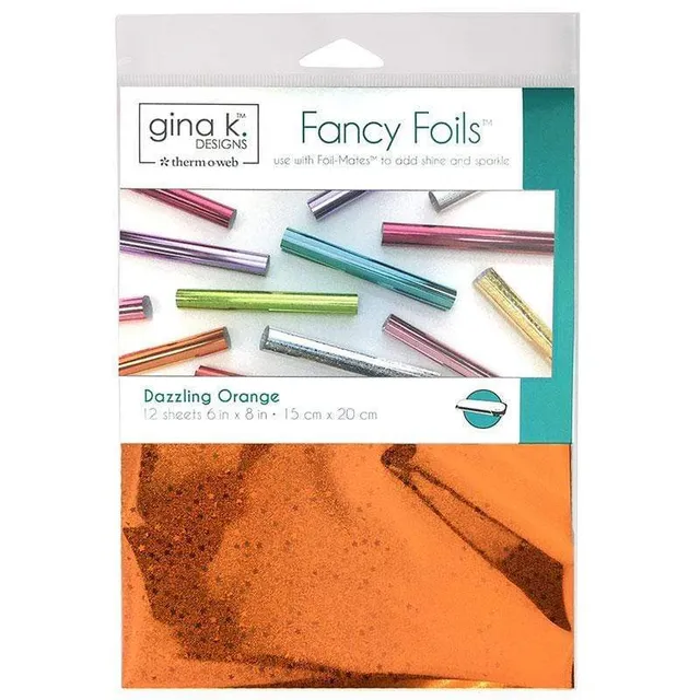HeatnBond Gina K. Designs foil orange Dazzling x12