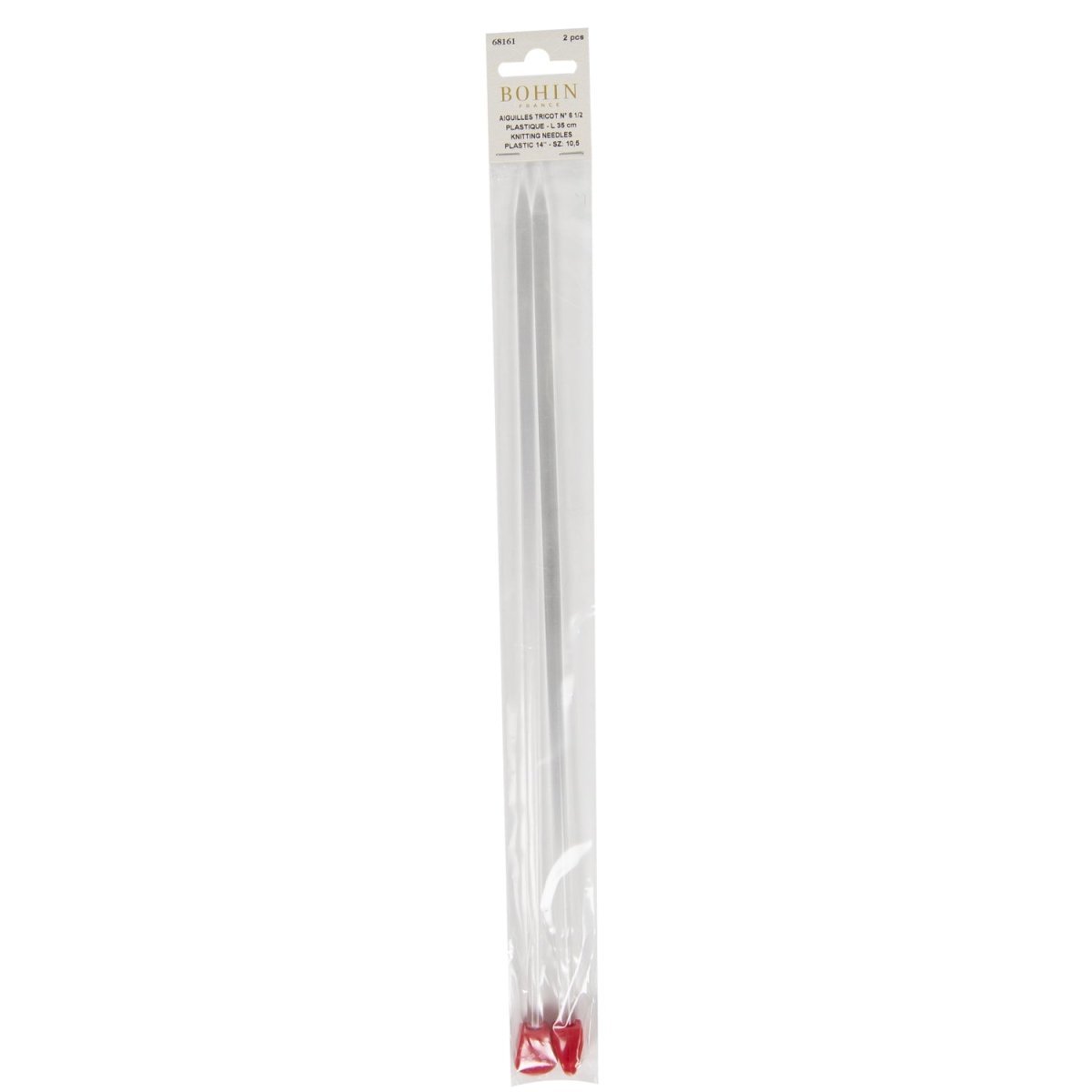 Bohin Tricot N°6 aiguilles à tricoter plastique 35 cm