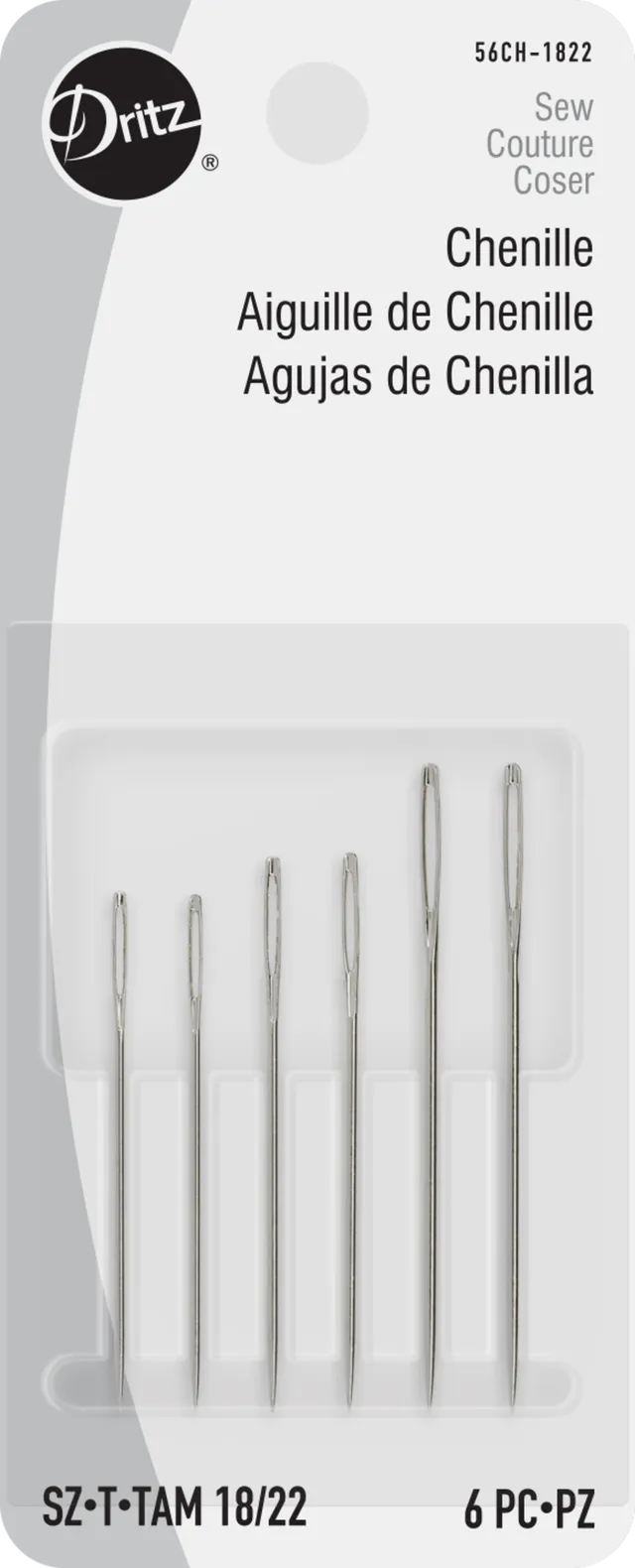 Dritz 56CH1822 aiguilles chenille 18/22 6 pcs